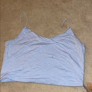 loose fitted, blue Garage tank top